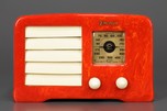 Highly Swirled Red Emerson ’Little Miracle’ AX-235 Radio